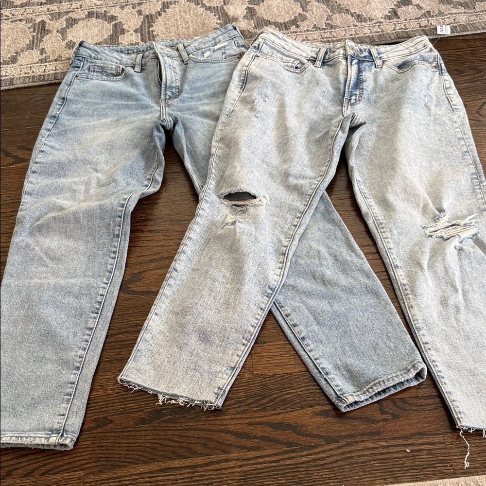 2 pairs old navy og straight